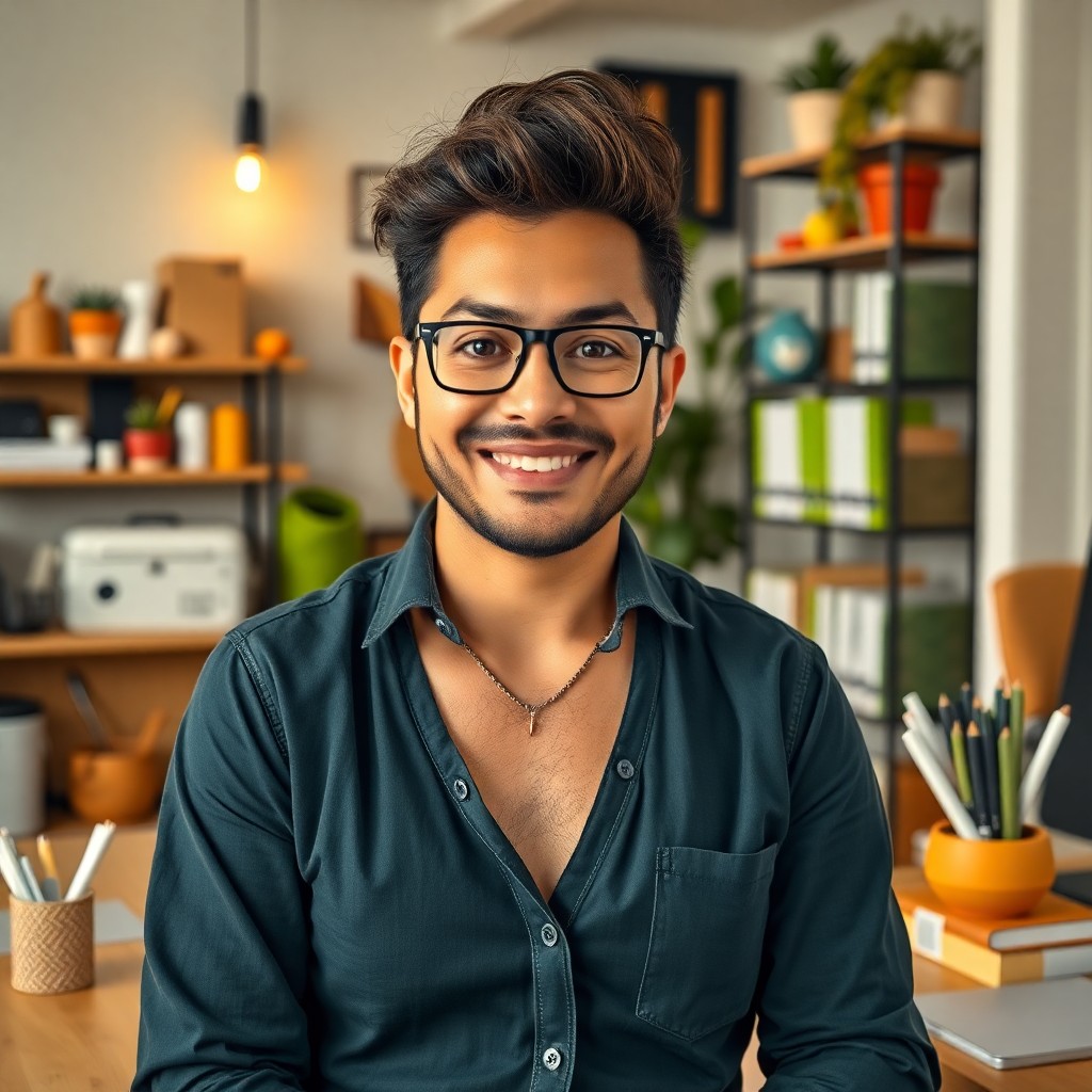 Oficina moderna equipada